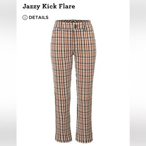 CAbi Jazzy Kick Flare Pants Brown/Cream, Size 2, #4131, never worn